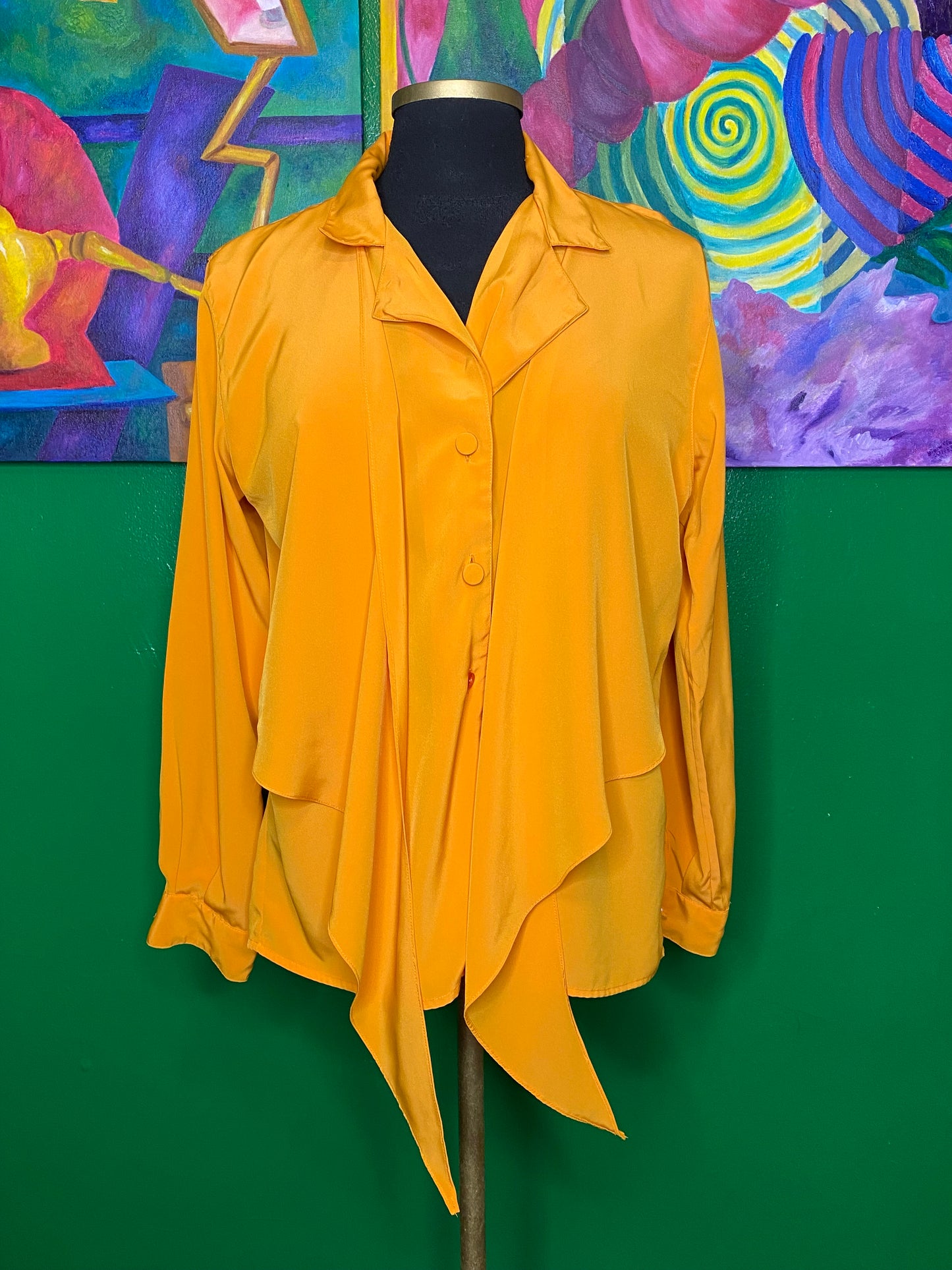 Orange Flapper Blouse