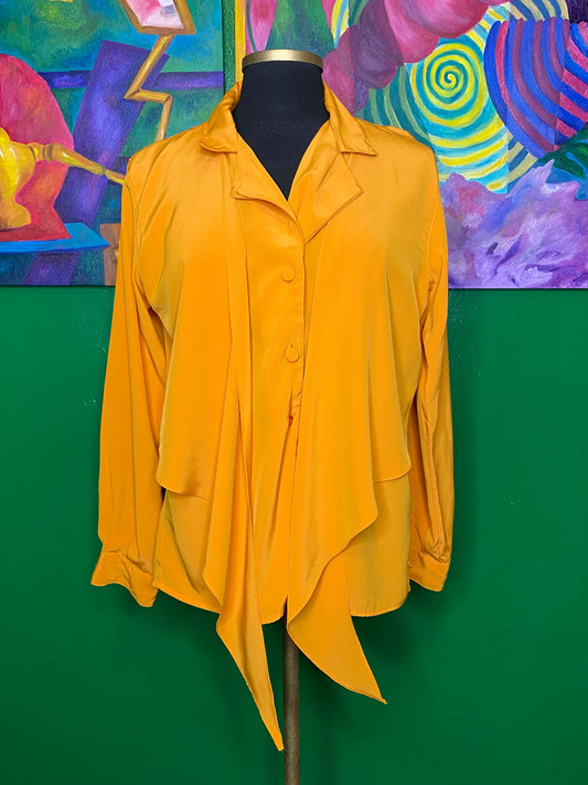 Orange Flapper Blouse