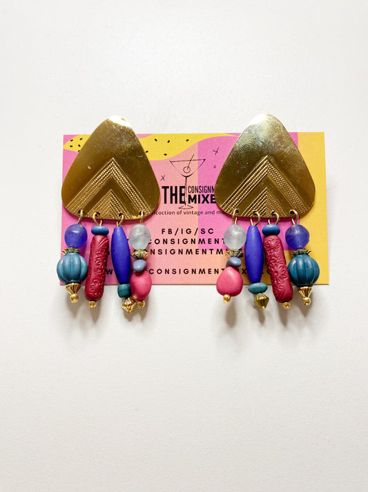 Aztec Drop Earrings