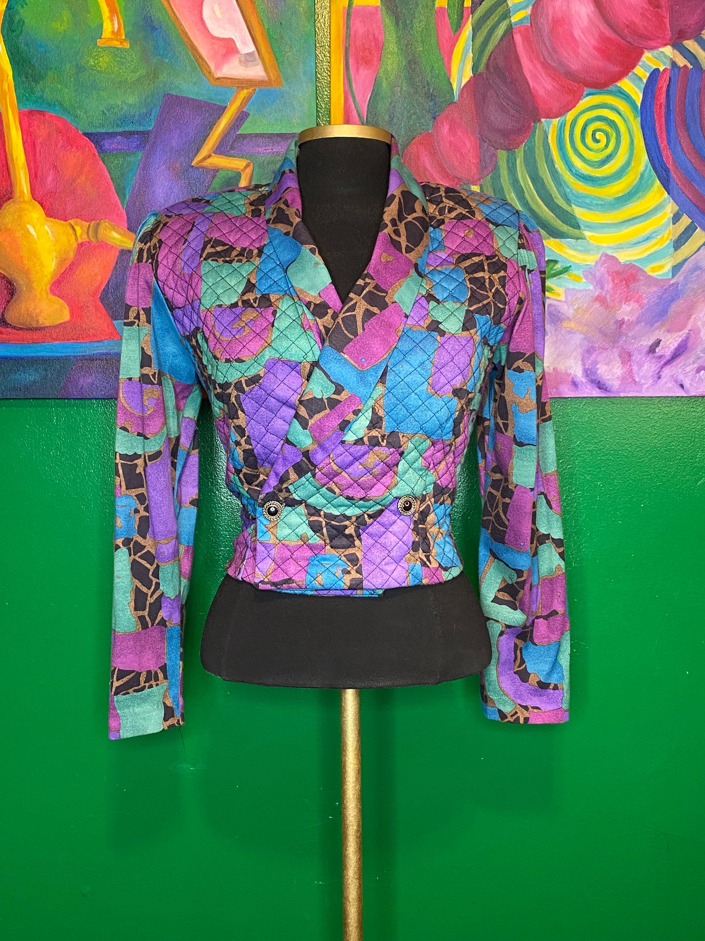Quilted Purple Jacket