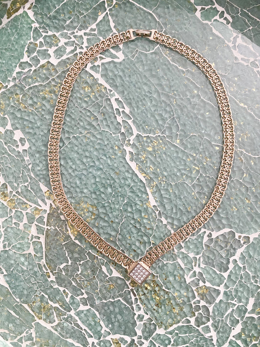 Diamond Crest Necklace