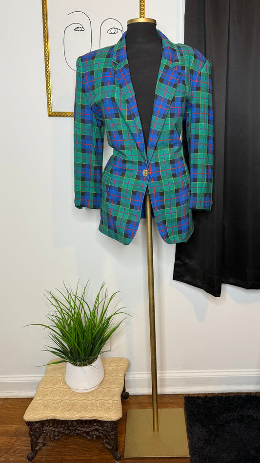 Tartan Plaid Blazer
