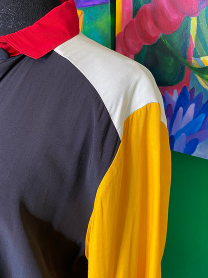 Color The Block Blouse