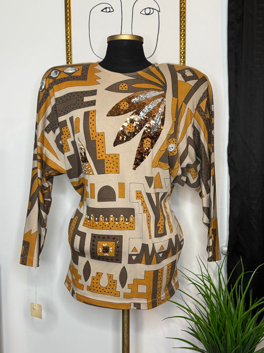 Neutral Powow Top