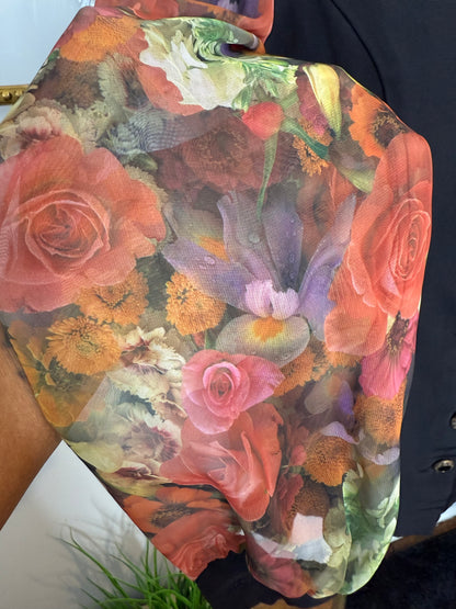 Black N Floral Jacket/Blazer