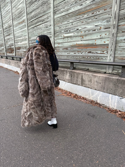 Flewed Out Fur Coat