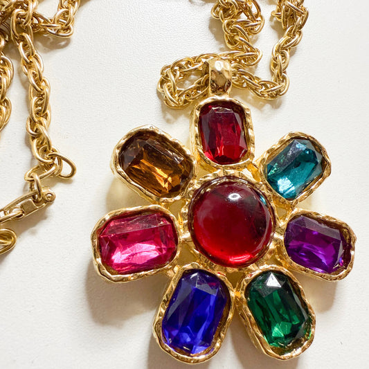 Colorfied Flower Necklace