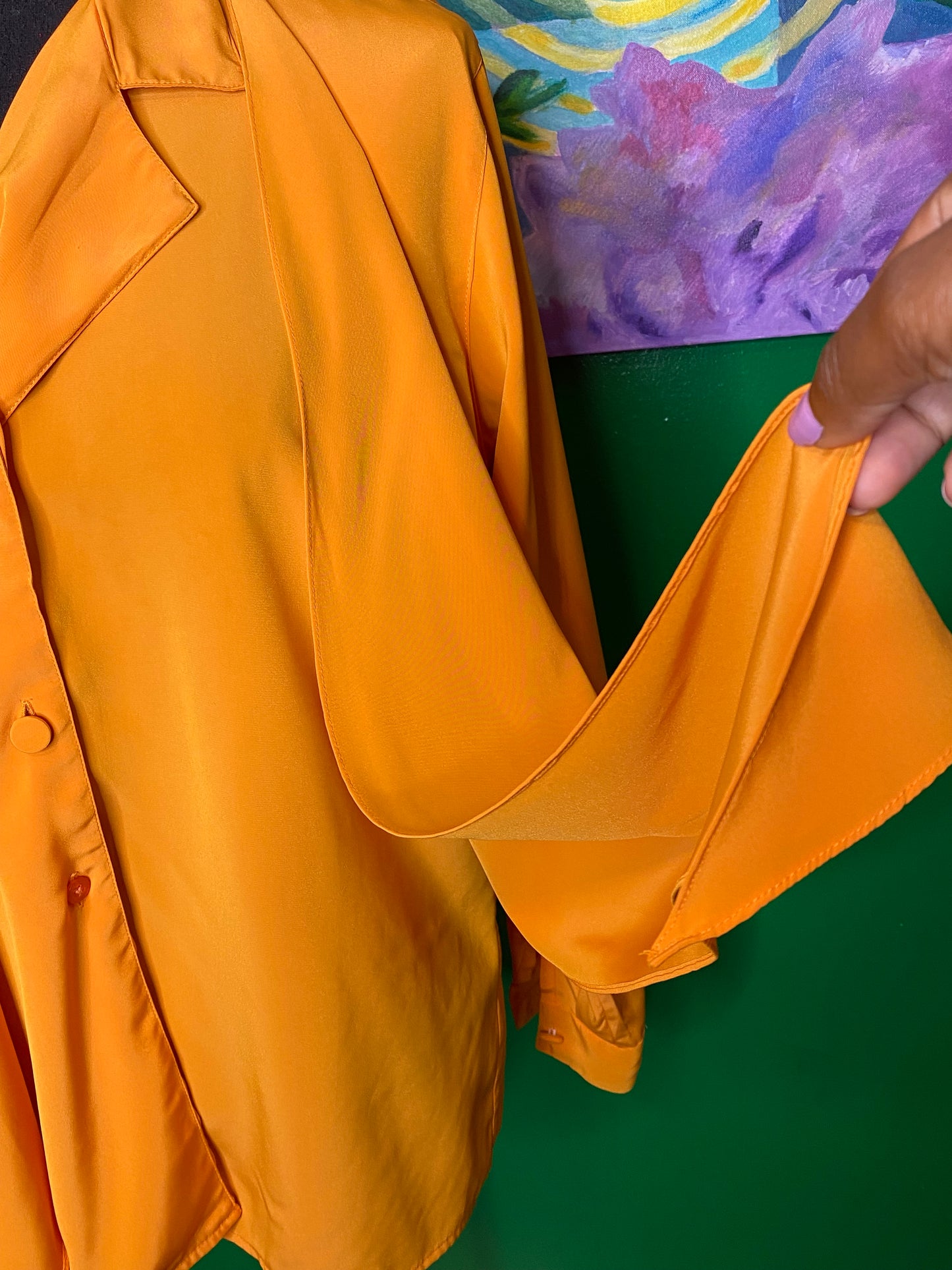 Orange Flapper Blouse