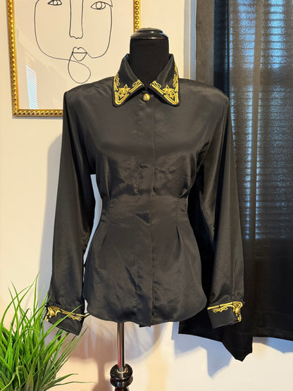 Midnight Gold Blouse