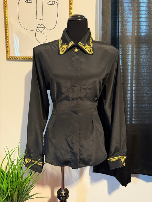 Midnight Gold Blouse