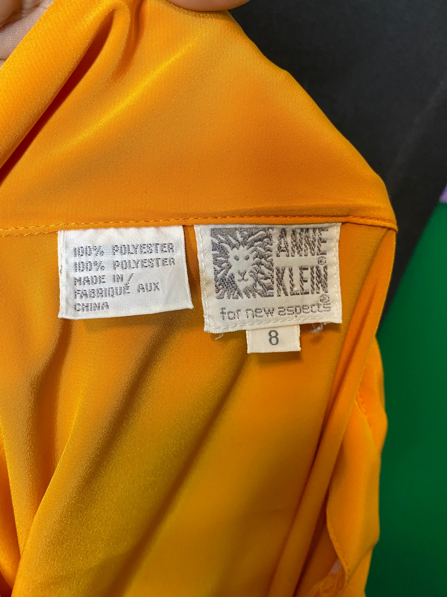 Orange Flapper Blouse