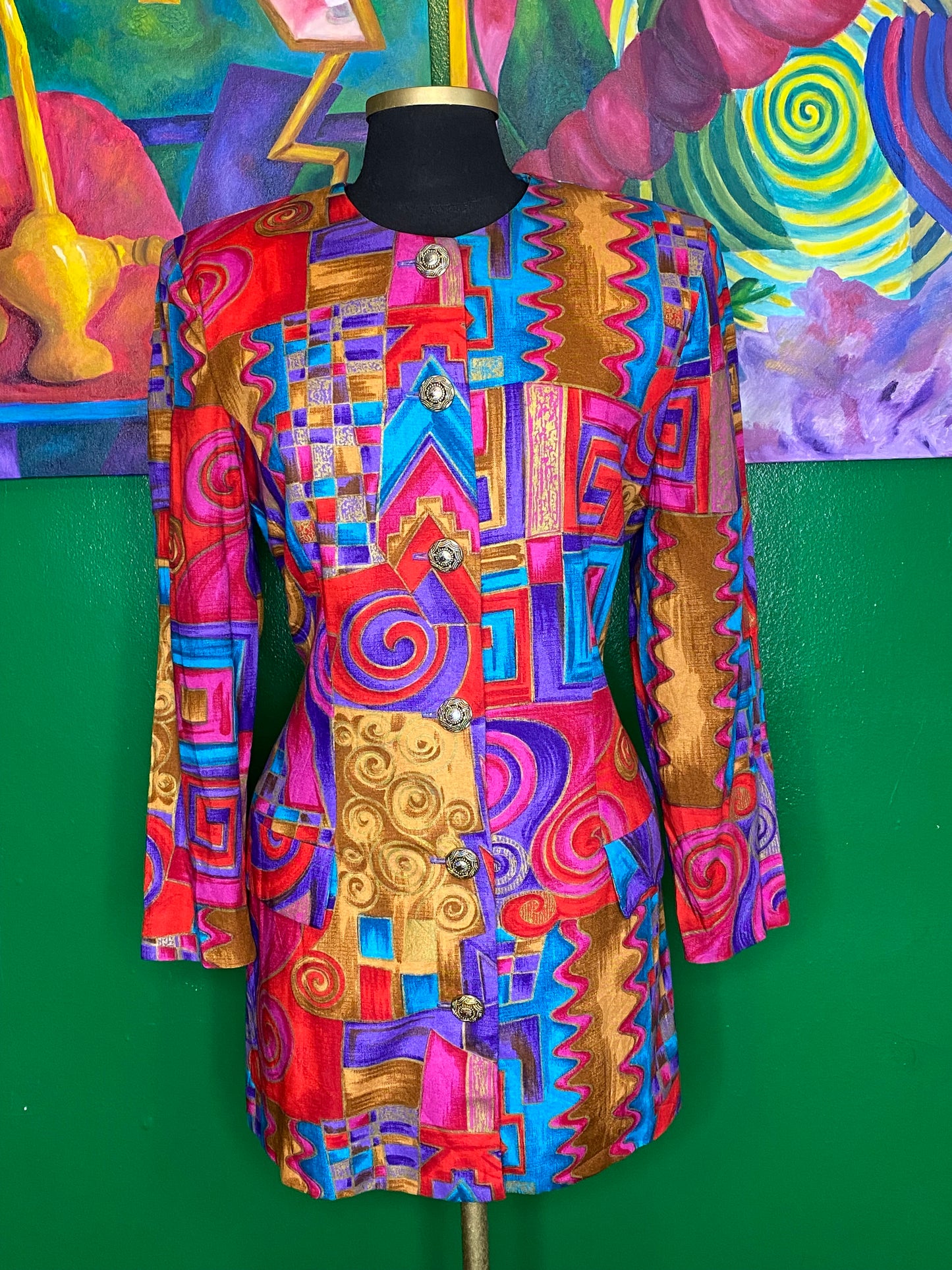 Vintage Short Blazer Dress