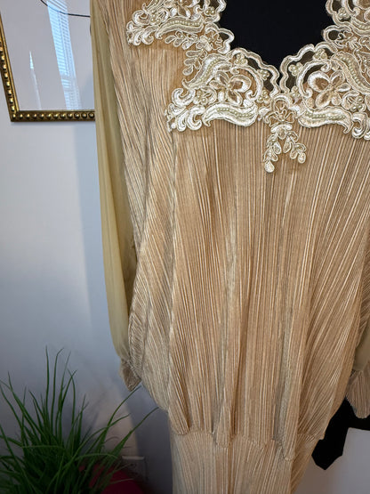 Old World Pleat Dress