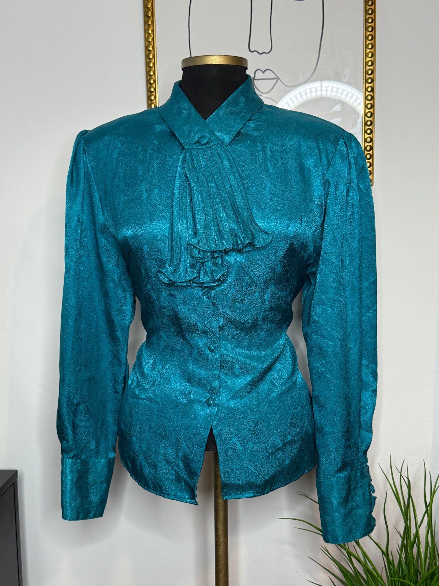 Turquoise Tassel Top