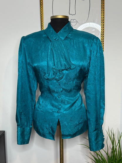 Turquoise Tassel Top