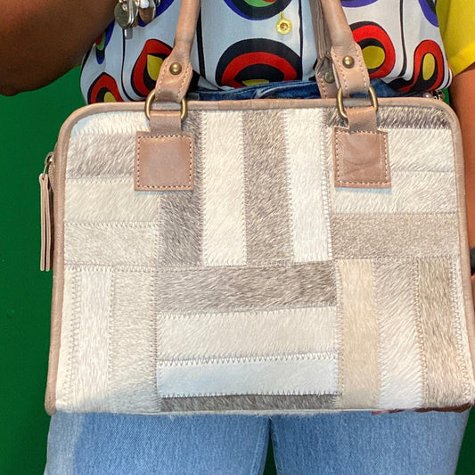 Patching Calf Hair Bag