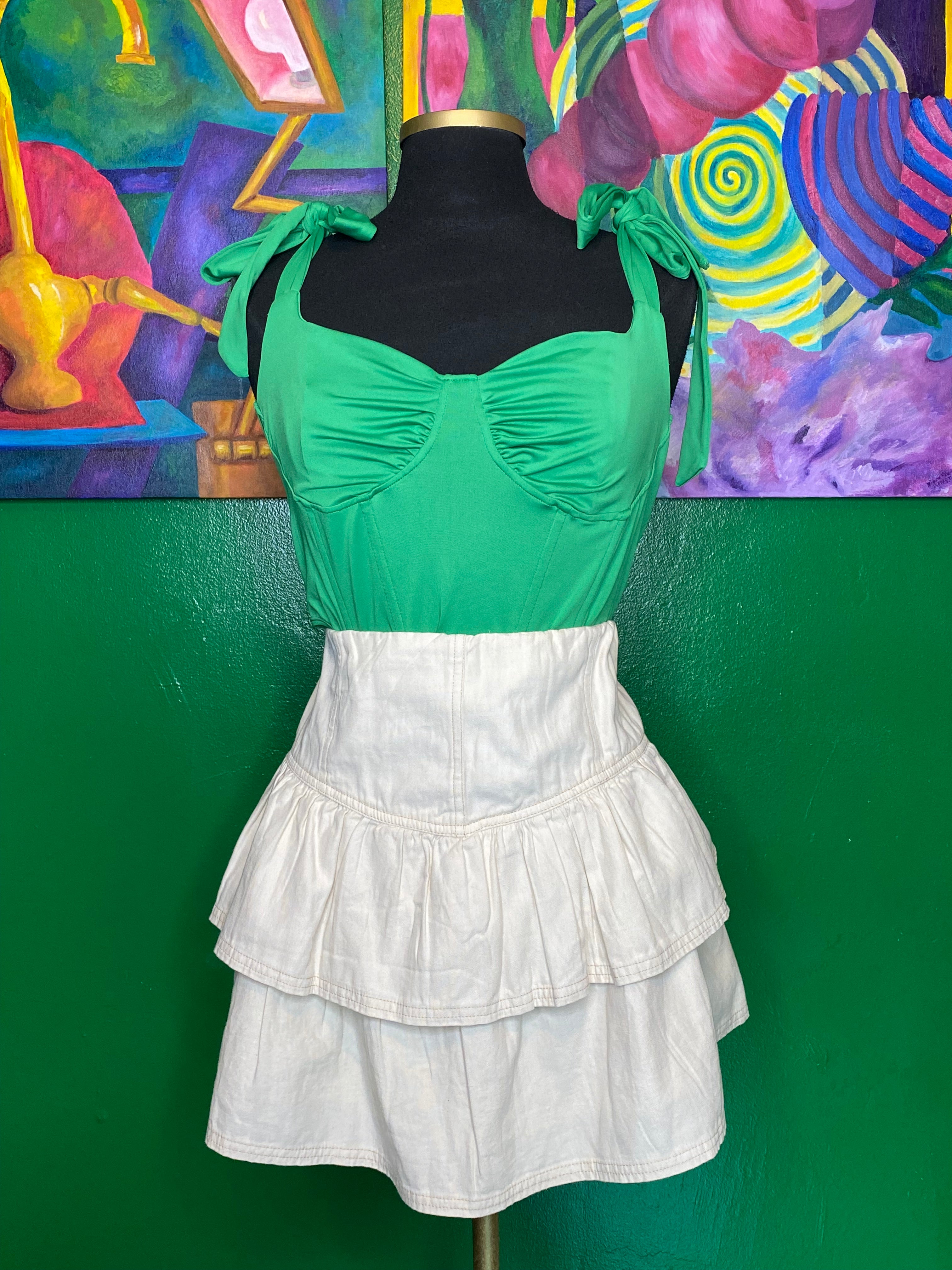 Green Bad Ruffles Green & Ruffle Set – The Consignment Mixer