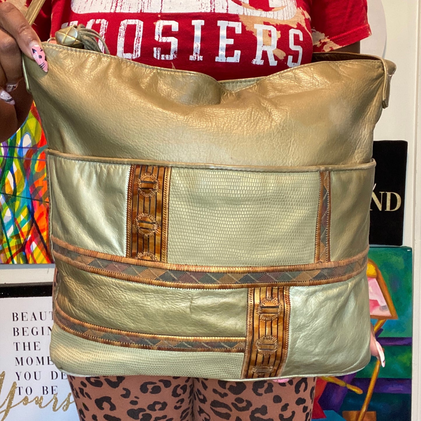 Golden Bricks Bag
