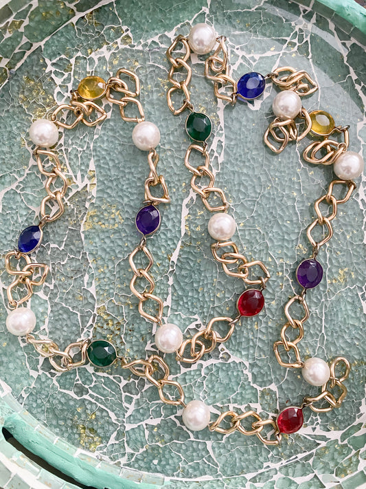 Le Pearl Gem Necklace