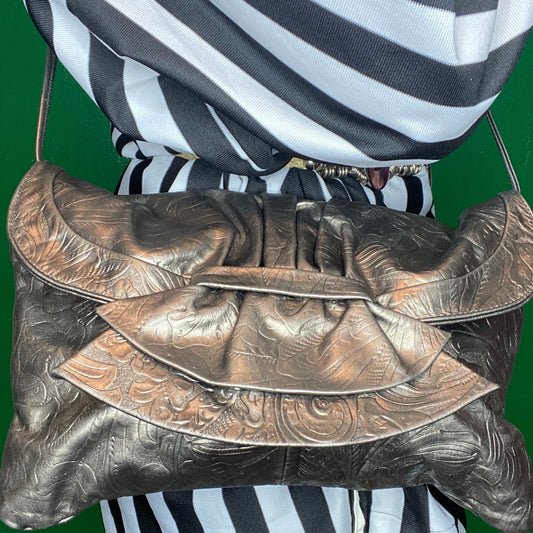 Metallic Pewter Bag
