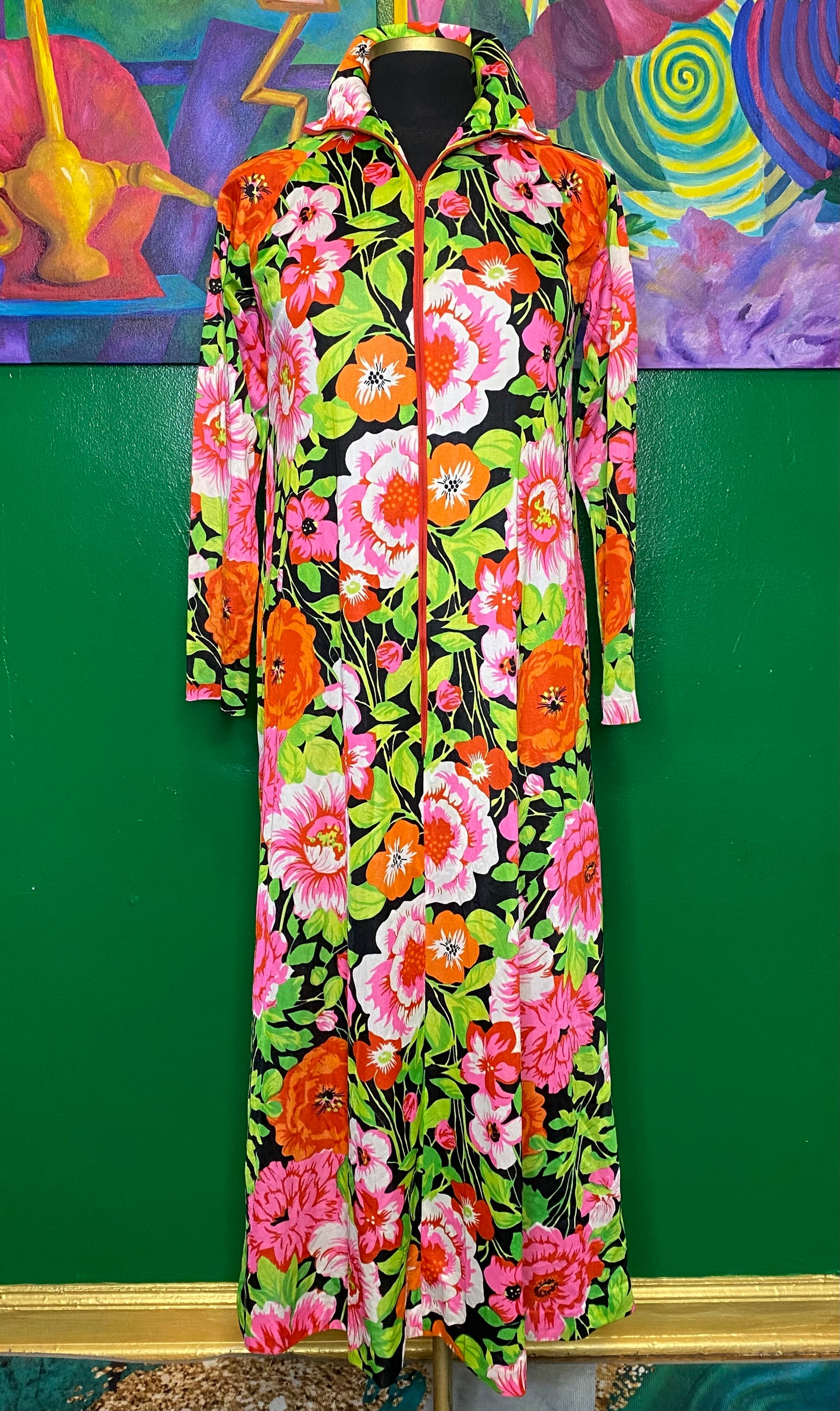 Color Floral House Dress