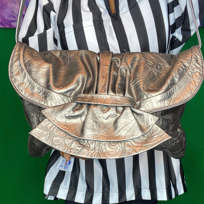 Metallic Pewter Bag