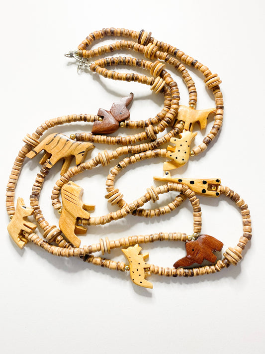 Wooden Jungle Necklace