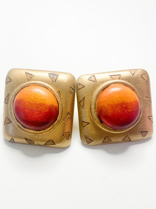 Orange Sunset Earrings