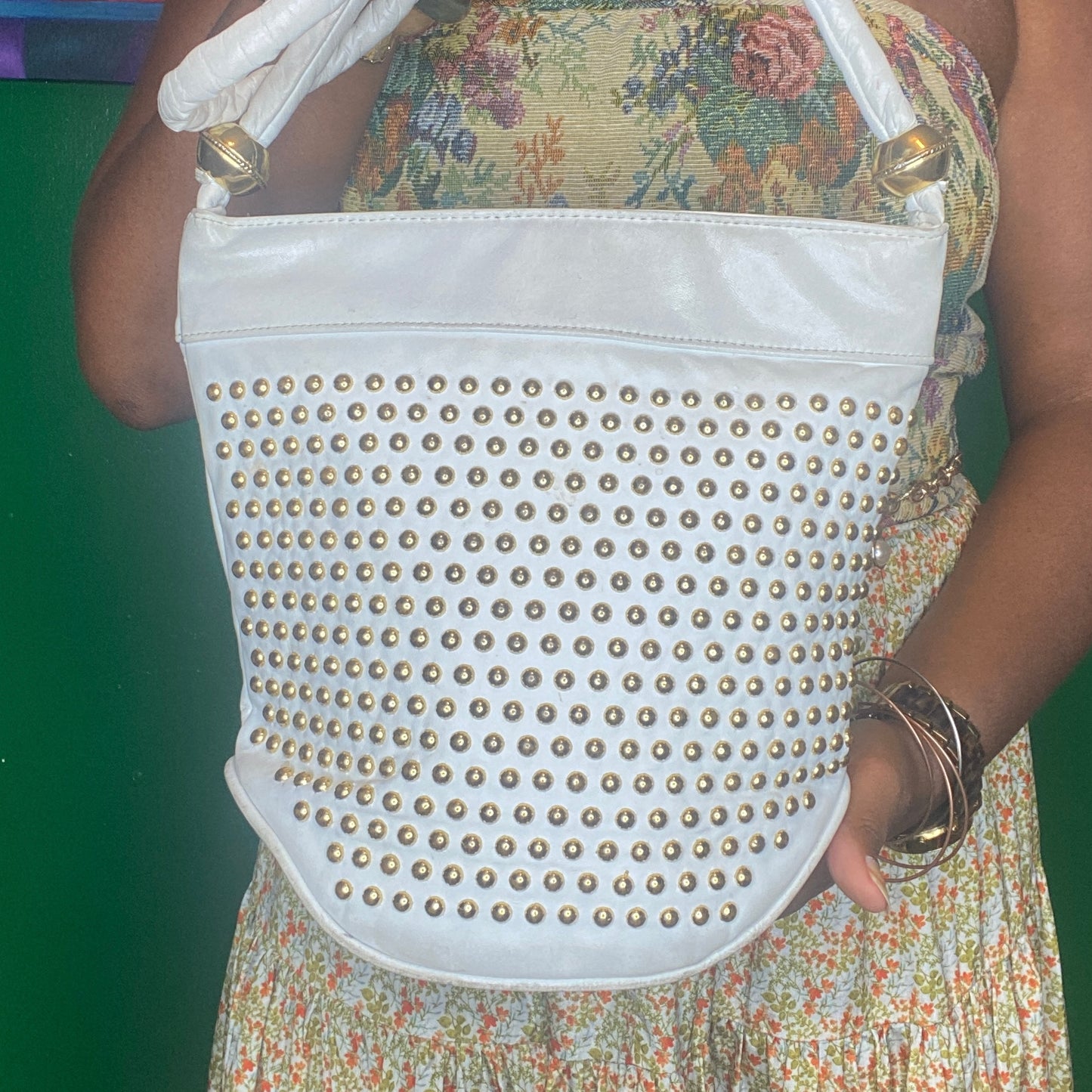 Studded Bucket Bag