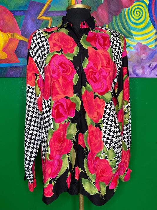 Hounds & Floral Top