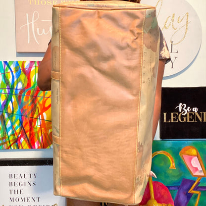 Atlas Map Print Duffle Bag