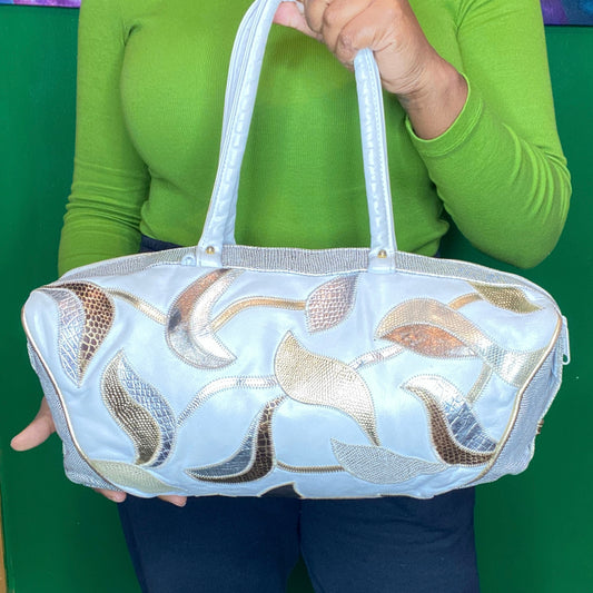 Metallic Rounded Rectangle Bag