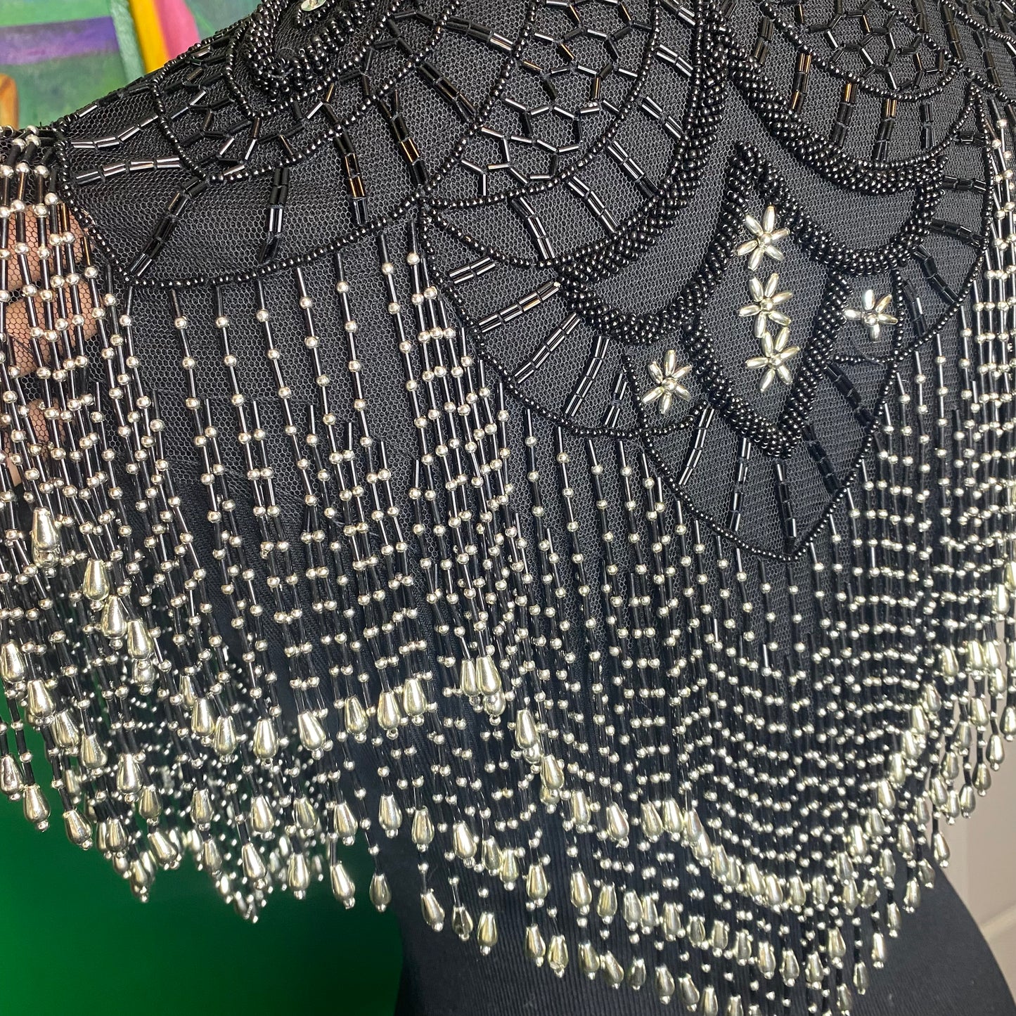 Starry Night Beaded Shawl