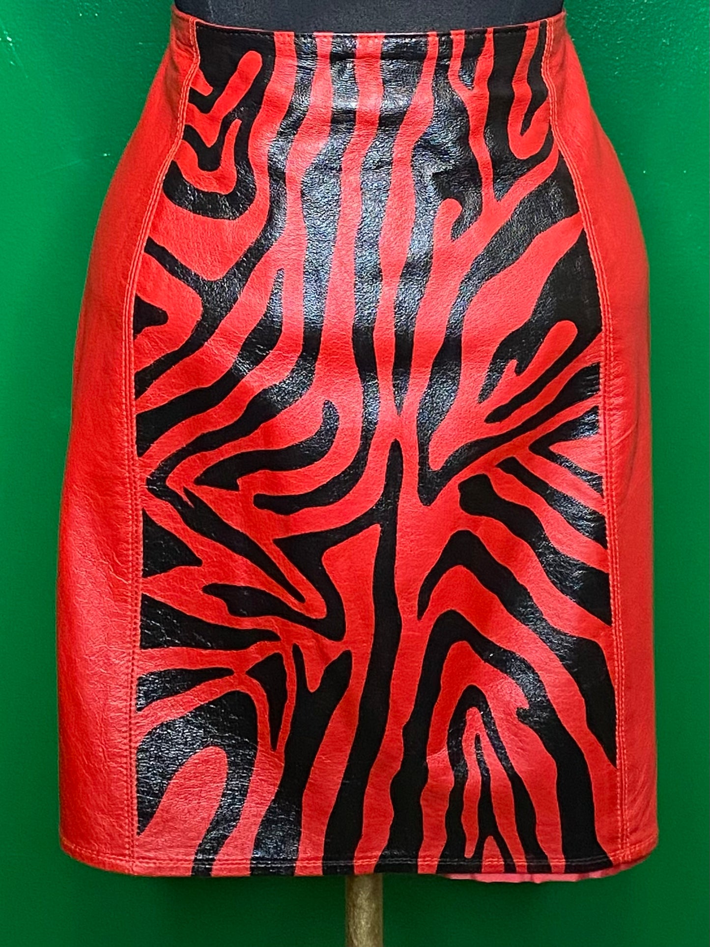Red Zebra Skirt