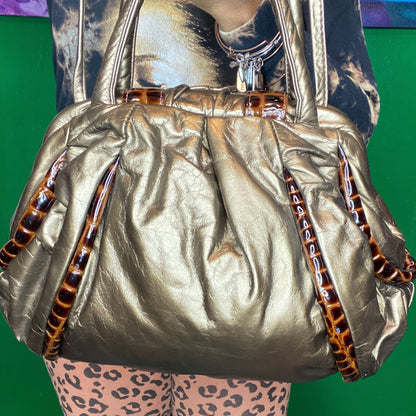Embossed Animal Print Bag