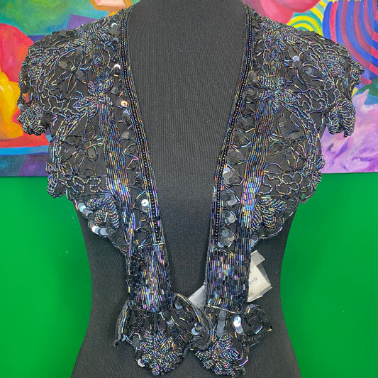 Oil Stain Beaded Shawl