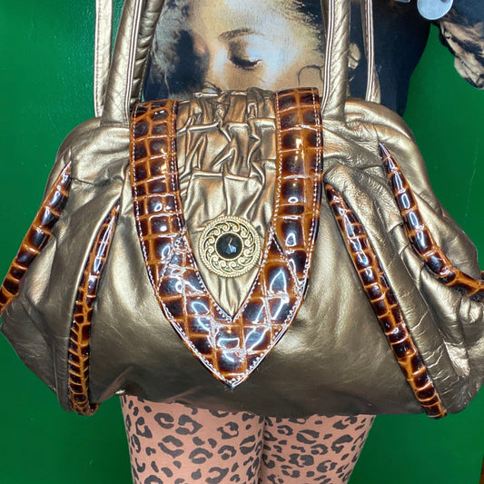 Embossed Animal Print Bag