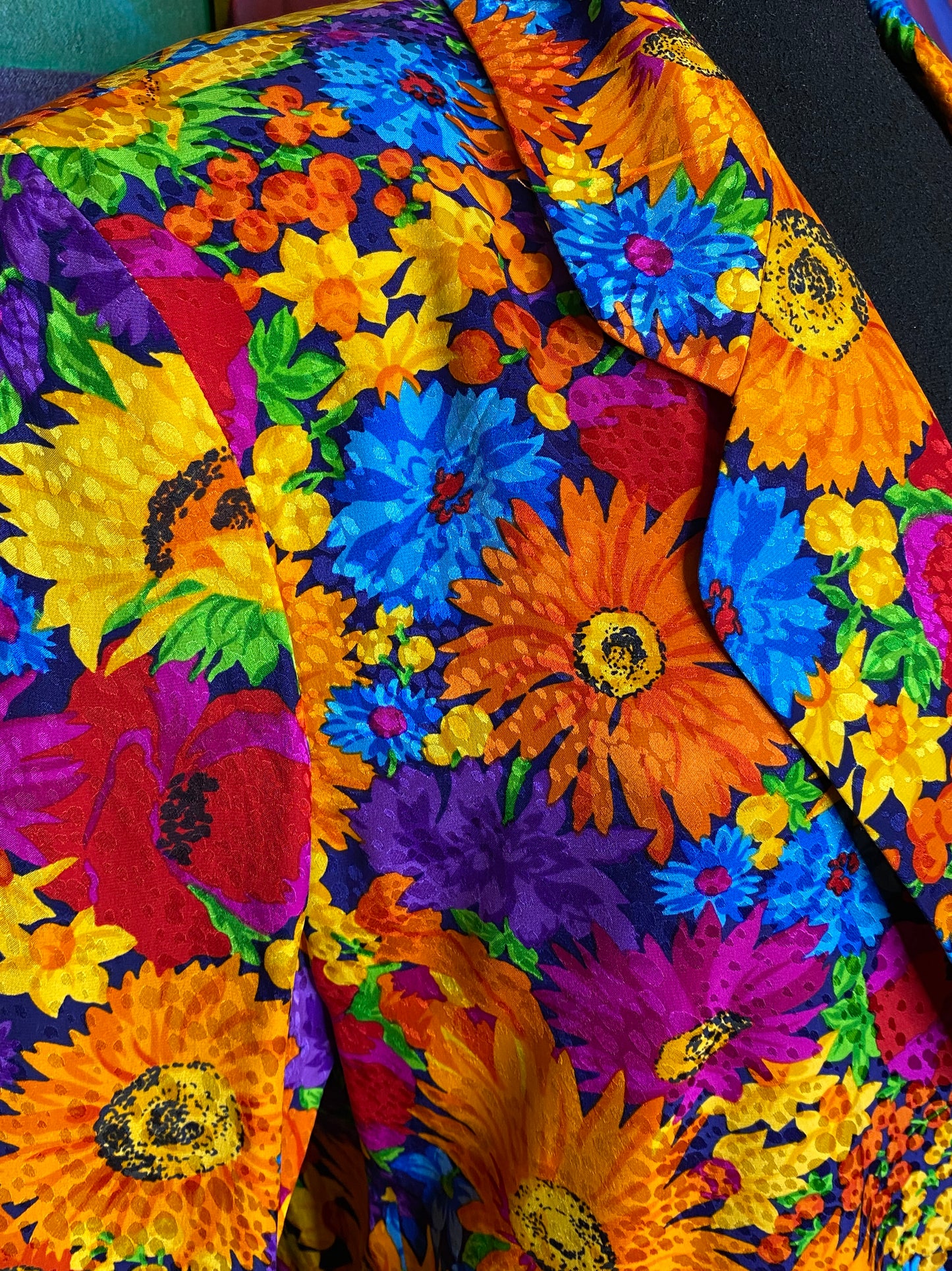 Silk Floral Blazer