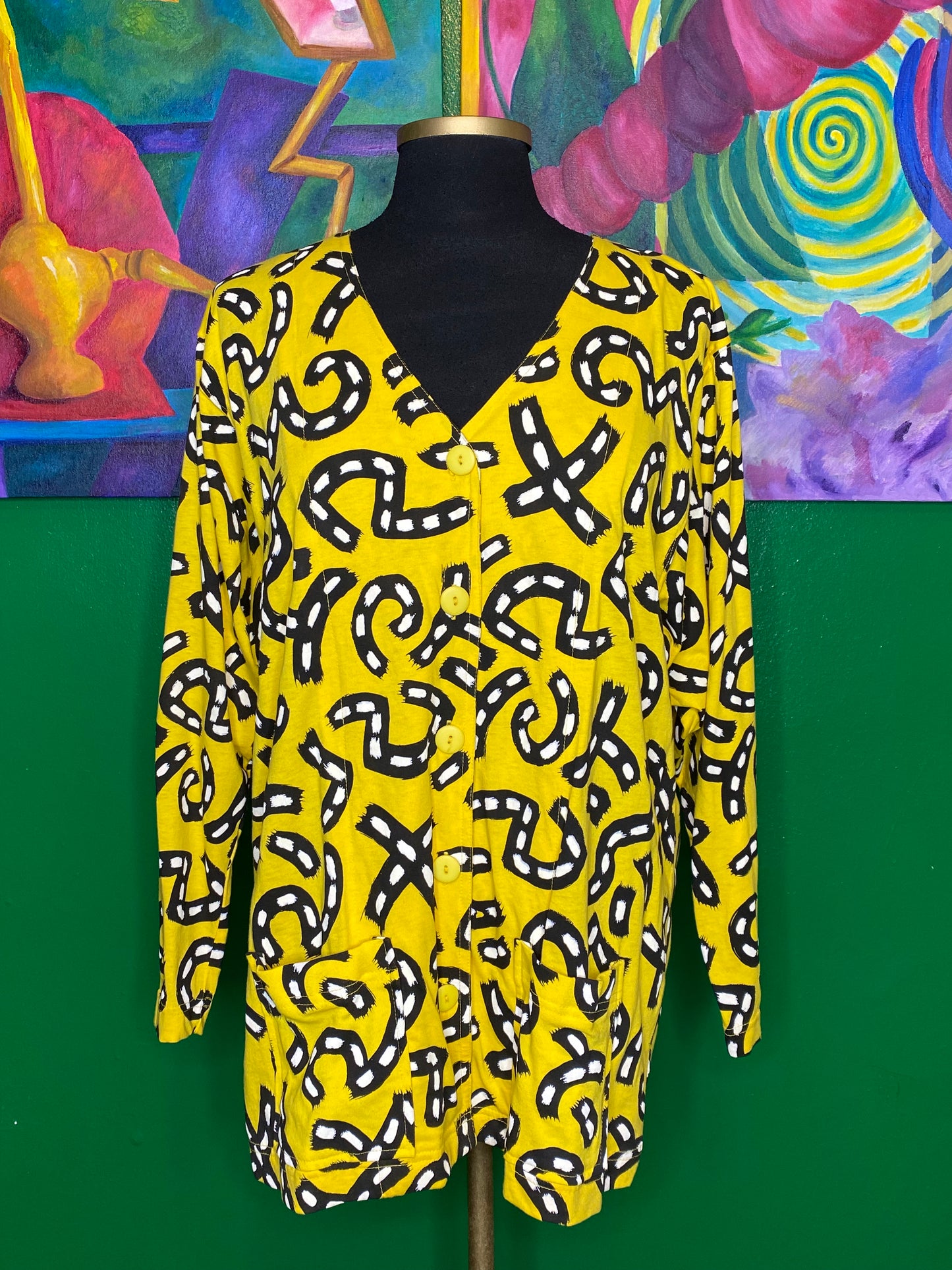 Yellow Ladders Cardigan