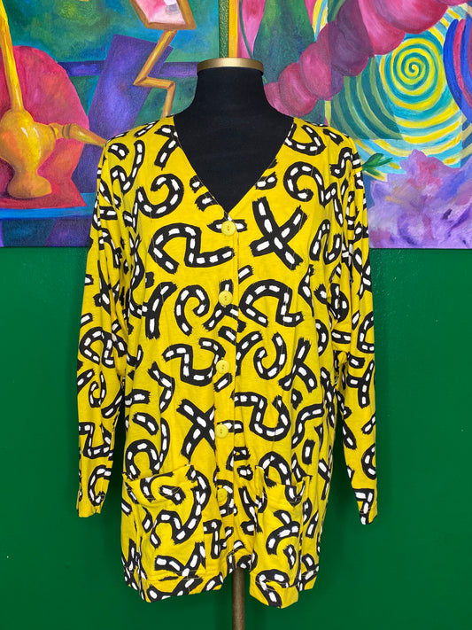 Yellow Ladders Cardigan