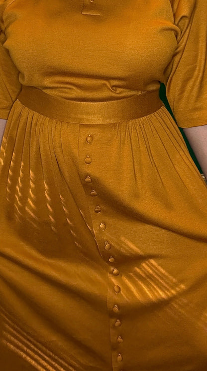 Buttoned Orange Set