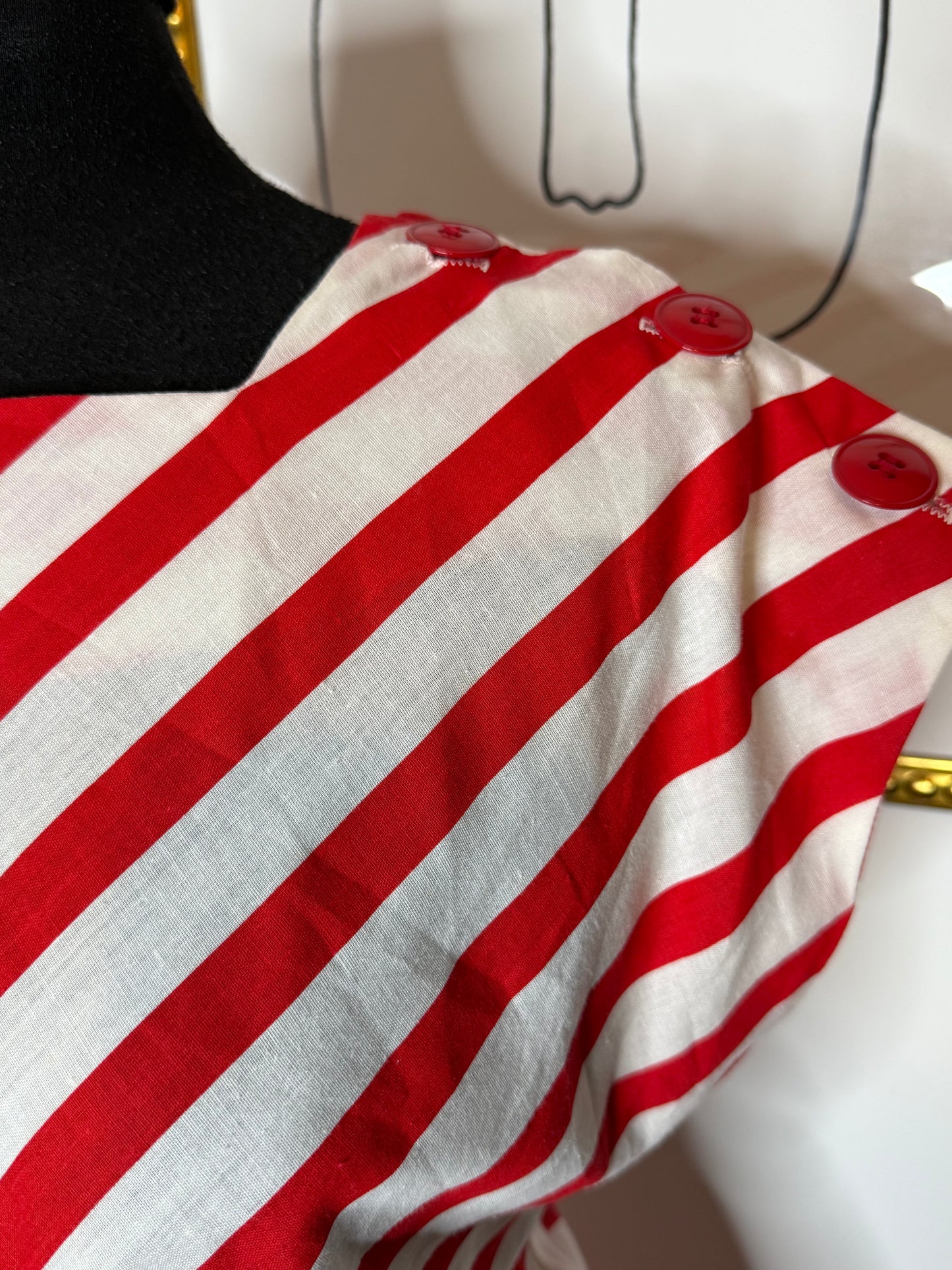 Sweet Red Stripe Dress