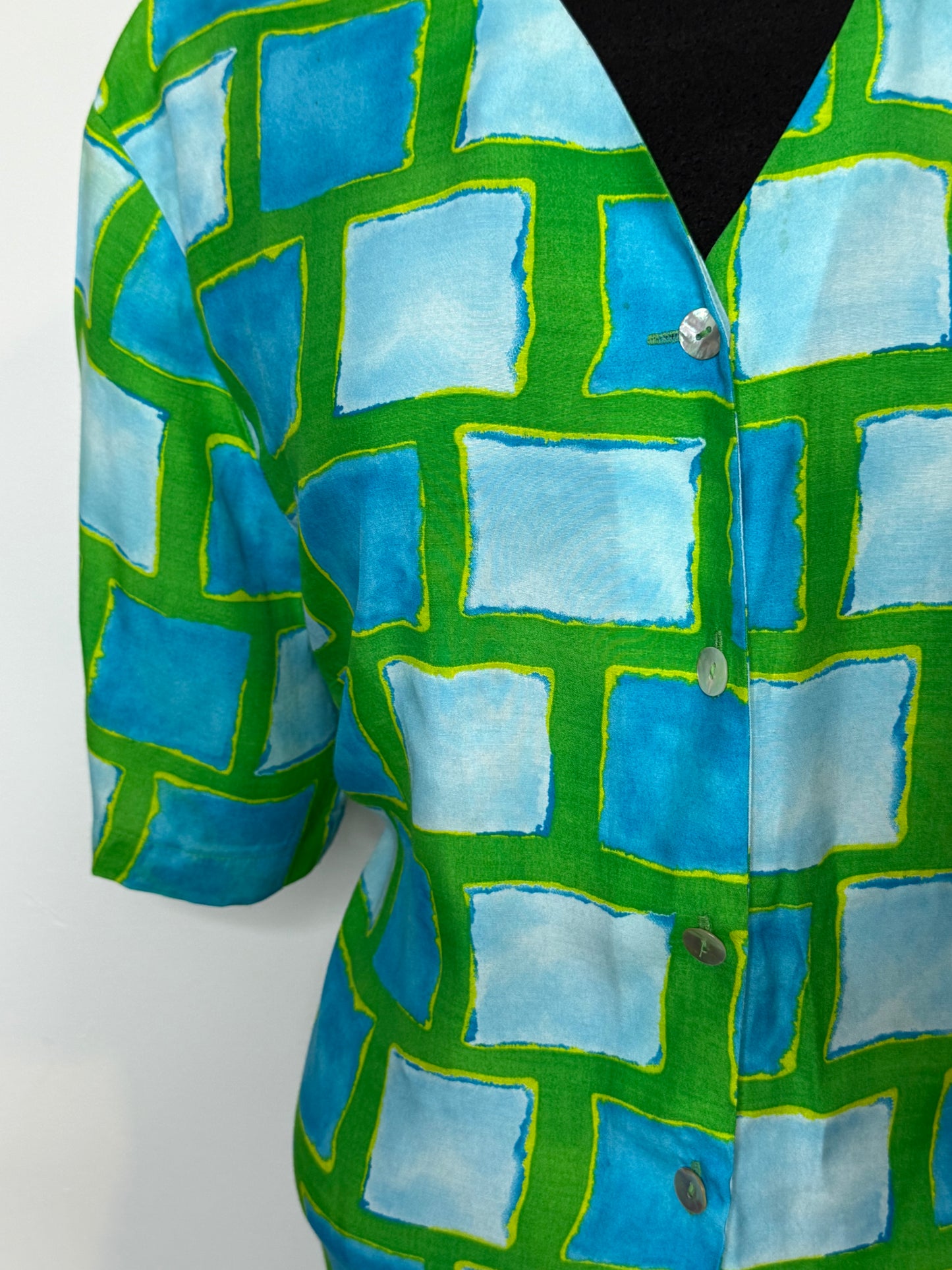 Green Block Top