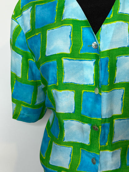 Green Block Top