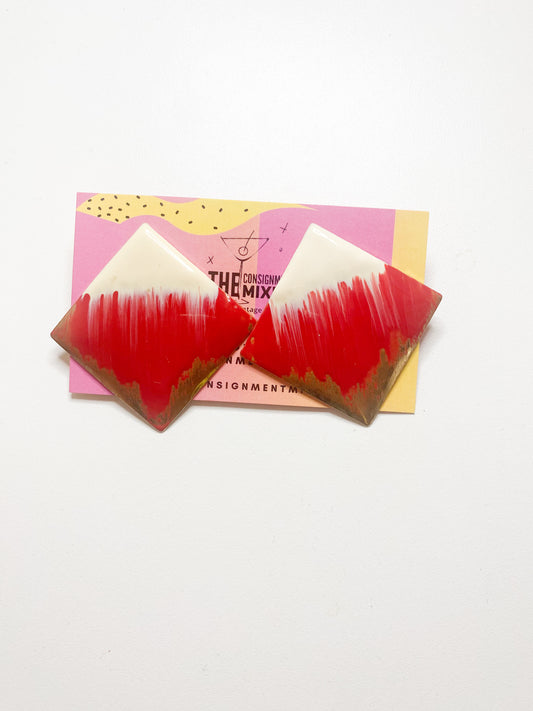 Red Flame Earrings