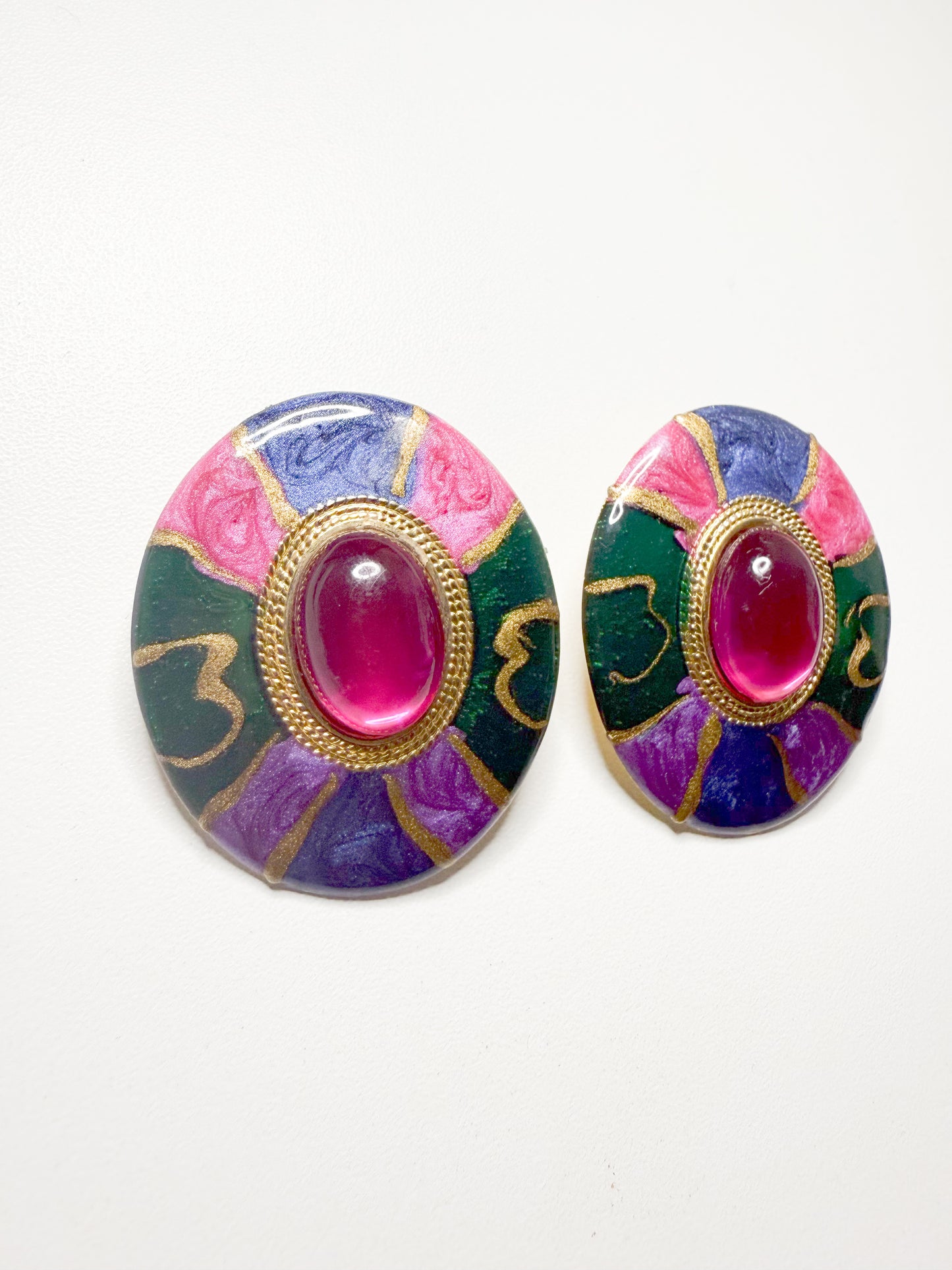 Pink Ferris Wheel Earrings