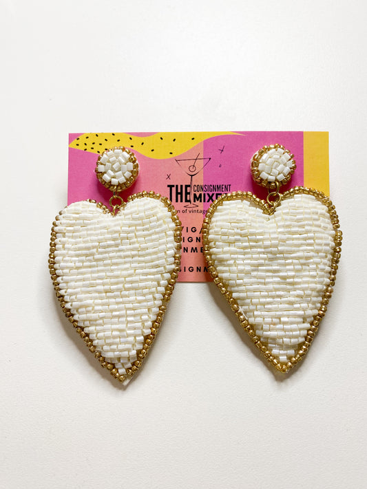 My Beaded Heart Earrings