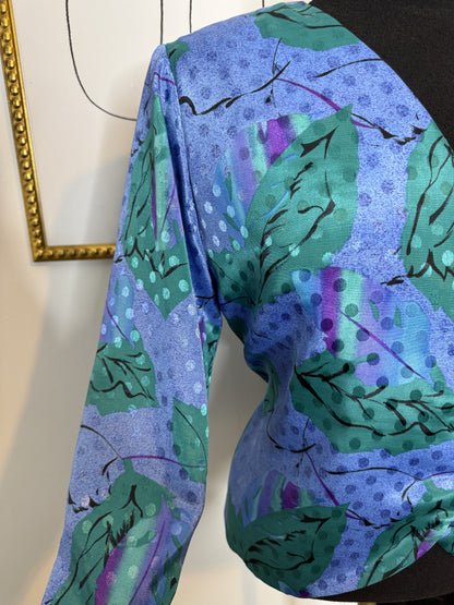 Hidden Polka Button Top