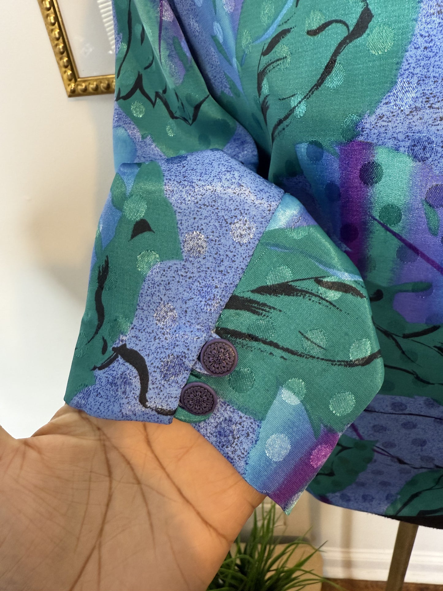Hidden Polka Button Top