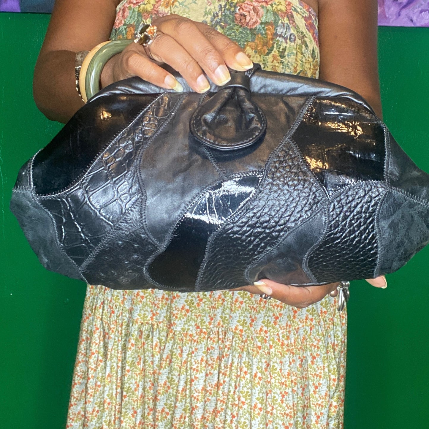 Patch Clutch Bag